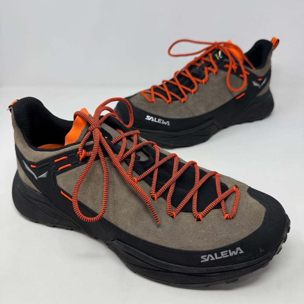 Salewa Shoes MS Dropline Leather Bungee-Cord Black Gray 61393/7953 Men's 10.5